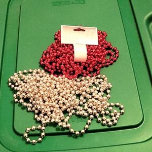 Red and Silver Holiday Garland